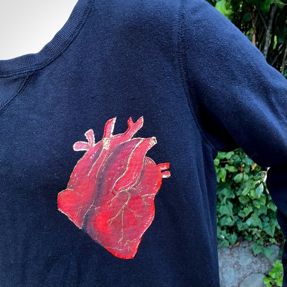 Handmade Anatomical Heart Sweater - Picture 3 of 8
